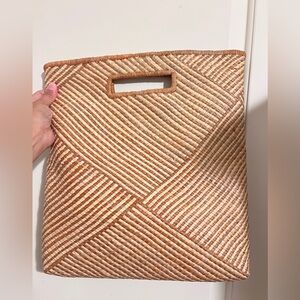 Helen Kaminski Raffia Clutch Bag Purse Resort Beach Vacation Australia